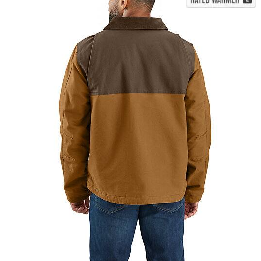 Montana Rugged Flex™ Duck Carhartt Brown Jacket  Back Veiws