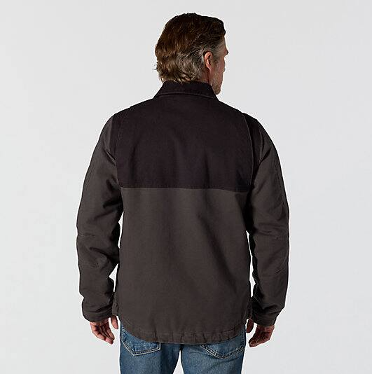 Montana Rugged Flex™ Duck Dark Brown Jacket  Back Veiws