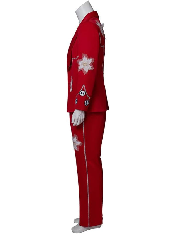 Nope 2022 Steven Yeun Red Cowboy Suit Left Side Veiws