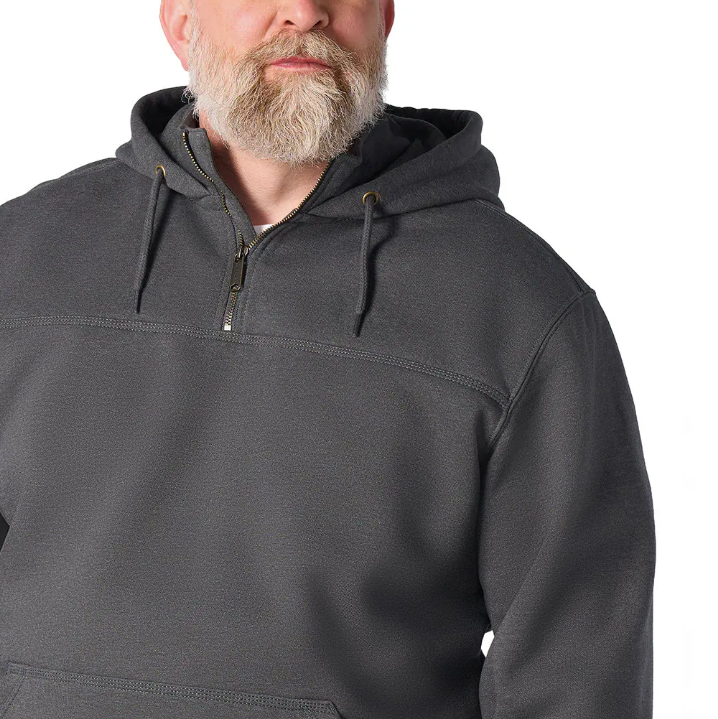Paxton 1/4-Zip Carbon Heather Front Veiw Sweatshirts