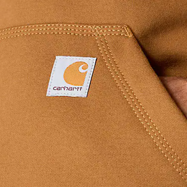 Paxton_1_4-Zip_Carhartt Brown_Front Pocket_Veiw_Sweatshirts