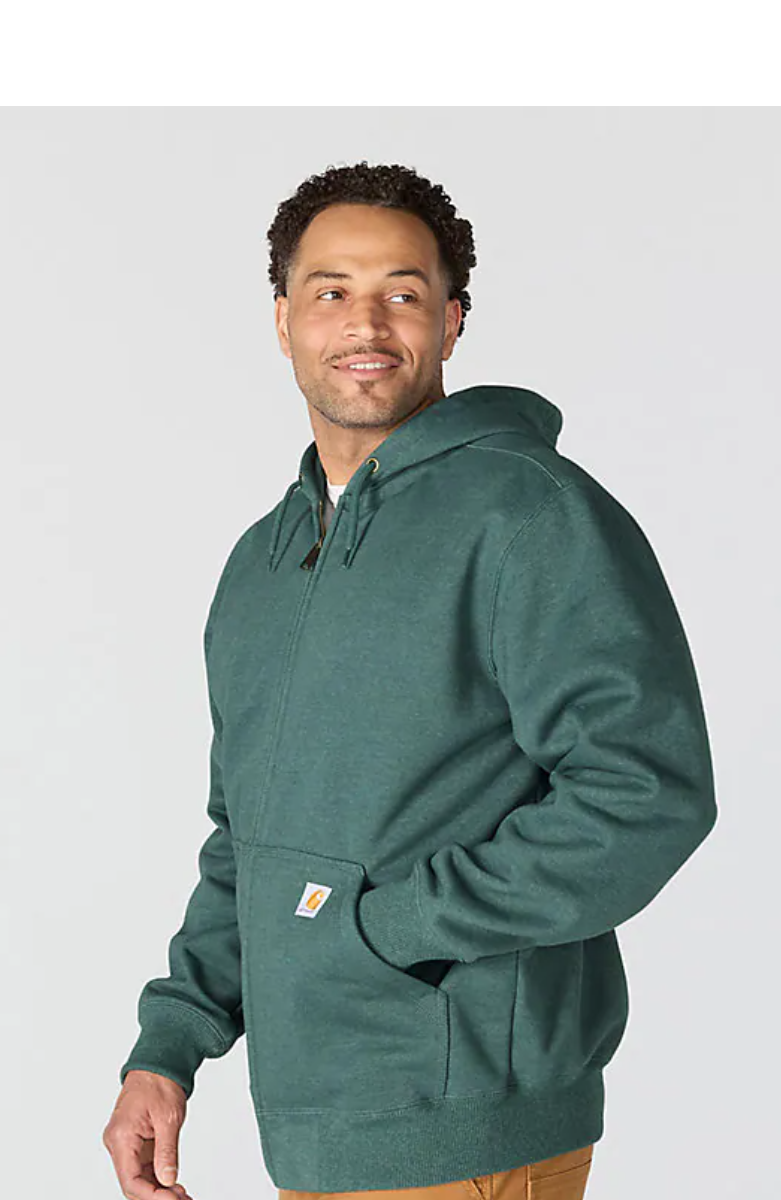 Paxton  Dark Dark Harbor Teal Heather Sweatshirt back  side hut  views 