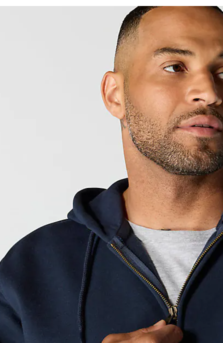 Paxton Full Zip Dark Dark New Navy Sweatshirt blue caller zipper views 