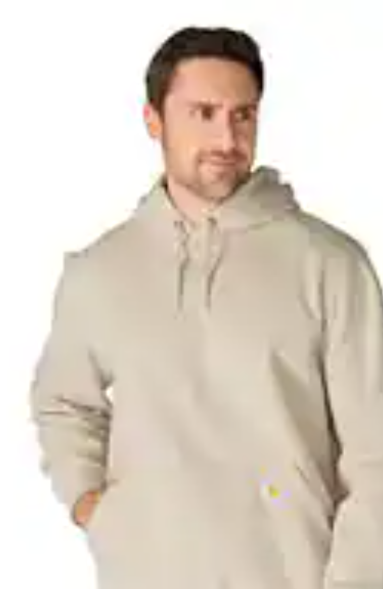 Paxton Sweatshirt front side Cobblestone jecket view