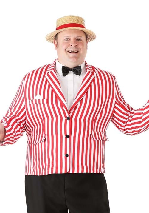 Roaring 20s Plus Size Jacket Costume for Men Front Veiws