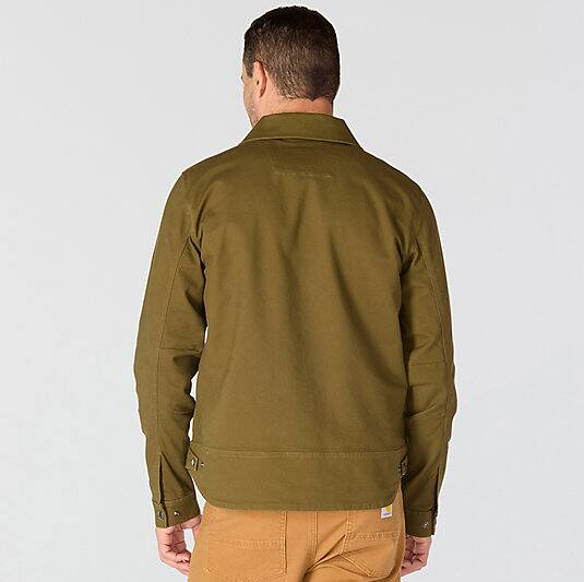 Rugged Flex® Duck Berwick Burnished Logs Jacket Back Veiws