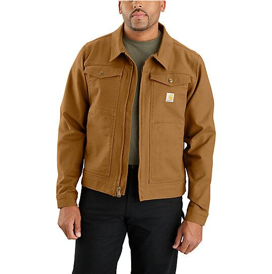 Rugged Flex® Duck Berwick Carhartt Brown Jacket Front Veiws