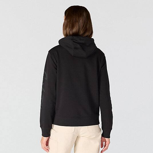 Sawyer Script Logo Black Sweatshirt Back Veiws