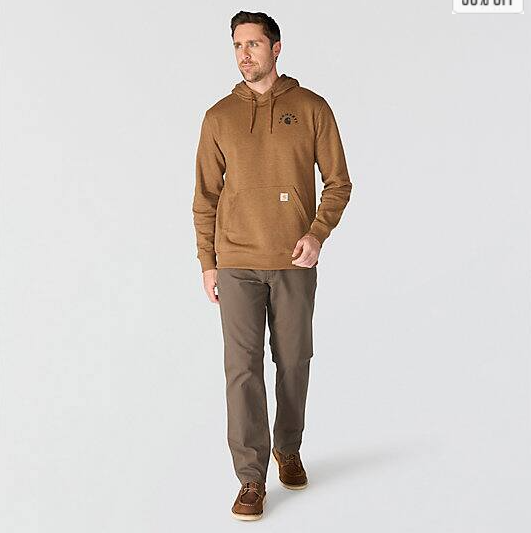Sawyer Work Brown Sweatshirt Full Body Front Veiws