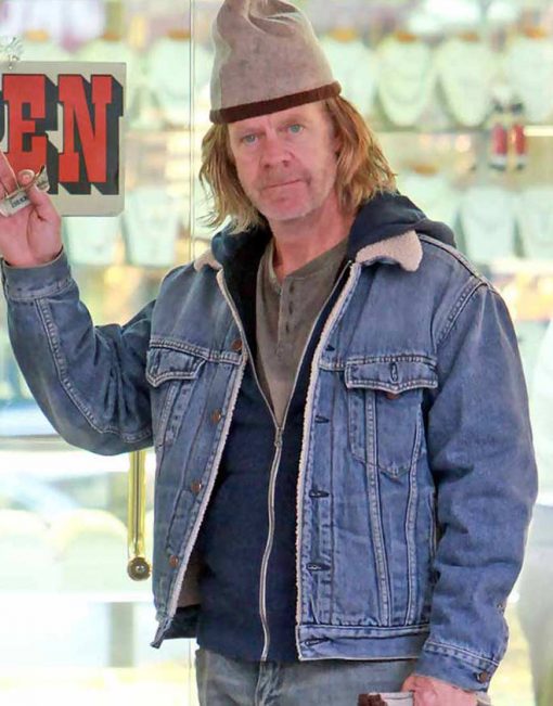 Shameless Frank Gallagher Denim Blue Jacket Front Veiws
