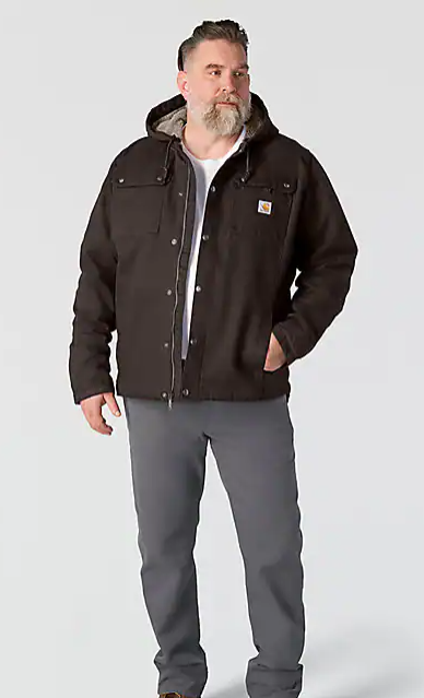Washed_Duck_Dark Brown_Bartlett_Jacket_Open_Front_Veiws