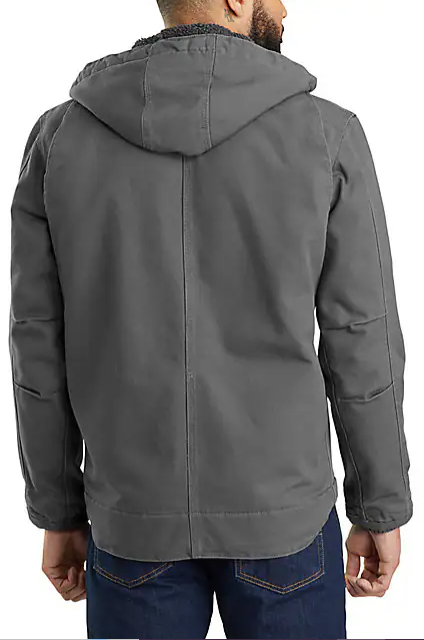 Washed Duck Dark Gray Bartlett Jacket Back Veiws