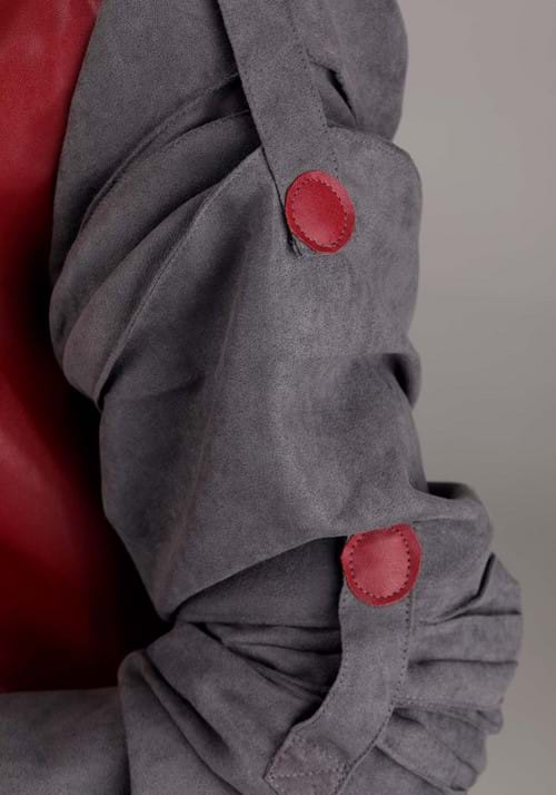 Women's Back to the Future II Marty McFly Costume Red &amp; Gray Jacket sleeve Veiws