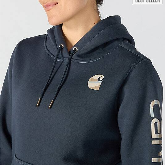 Women_s_Iconic_Clarksburg_Logo_Deep Smoke Blue_Sweatshirt_Drawstring_Hood_Veiws