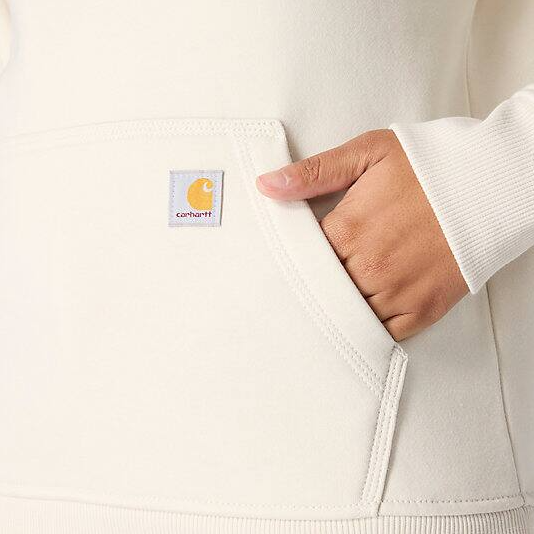 Women_s_Iconic_Clarksburg_Logo_Malt_Sweatshirt_Drawstring_Fornt Pocket_Veiws