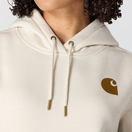 Women's Iconic Clarksburg Logo Malt Sweatshirt Drawstring Hood Veiws
