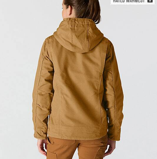 Women_s_Iconic_Washed_Duck_Sierra_Carhartt Brown_Jacket_Back_Veiws