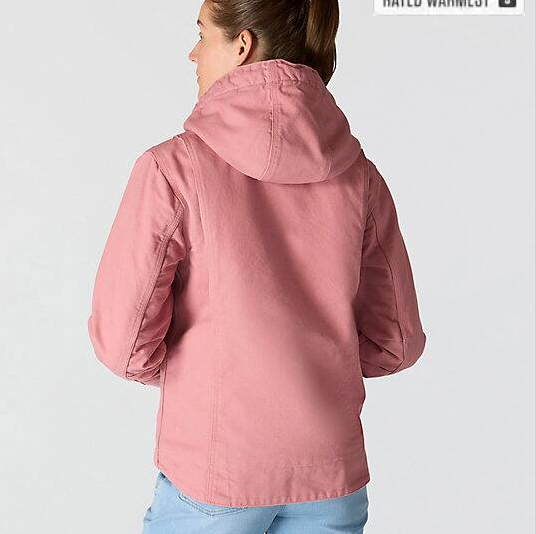 Women_s_Iconic_Washed_Duck_Sierra_Rose Tint_Jacket_Back_Veiws