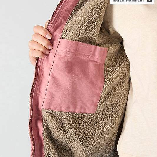 Women_s_Iconic_Washed_Duck_Sierra_Rose Tint_Jacket_Inner Pocket Detail Views