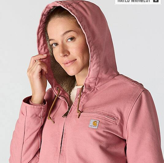 Women_s_Iconic_Washed_Duck_Sierra_Rose_Tint_Jacket_Interactive Hood Details