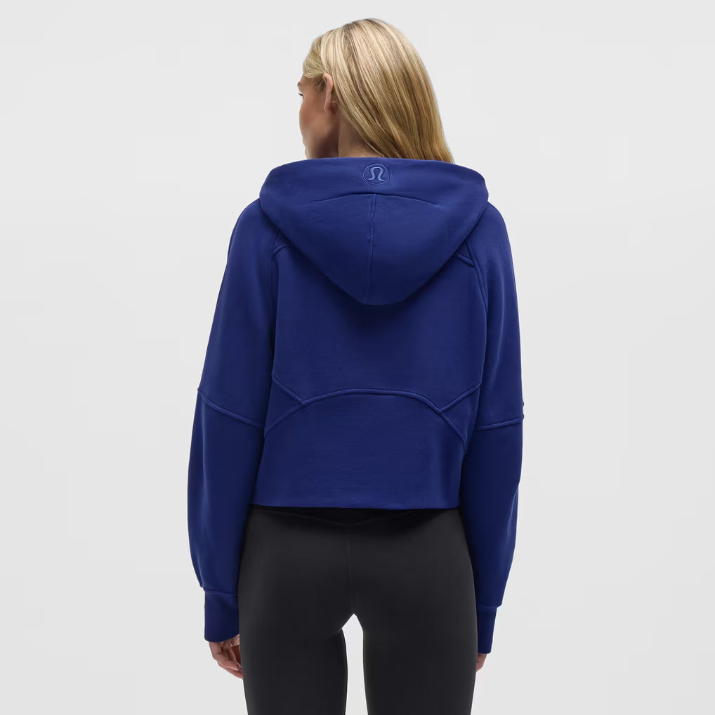 Women's New York Giants lululemon Larkspur Scuba Oversized Half-Zip Blue Hoodie Back Veiws