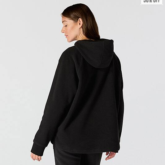Women_s_Oversized_Fleece_Black_Hoodie_Back_Veiws
