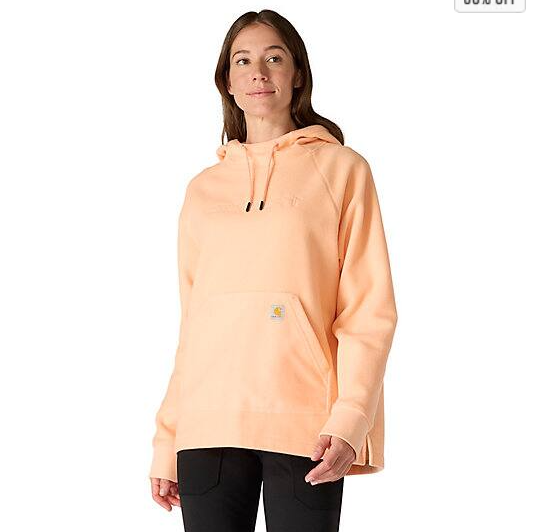 Women_s_Oversized_Fleece_Rose Tint Heather_Hoodie_Front_Veiws