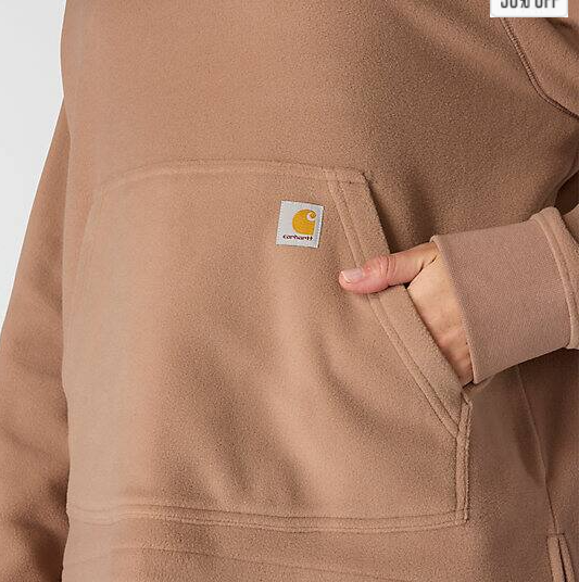 Women_s_Oversized_Fleece_Soft Sepia_Hoodie_Pocket_Veiws