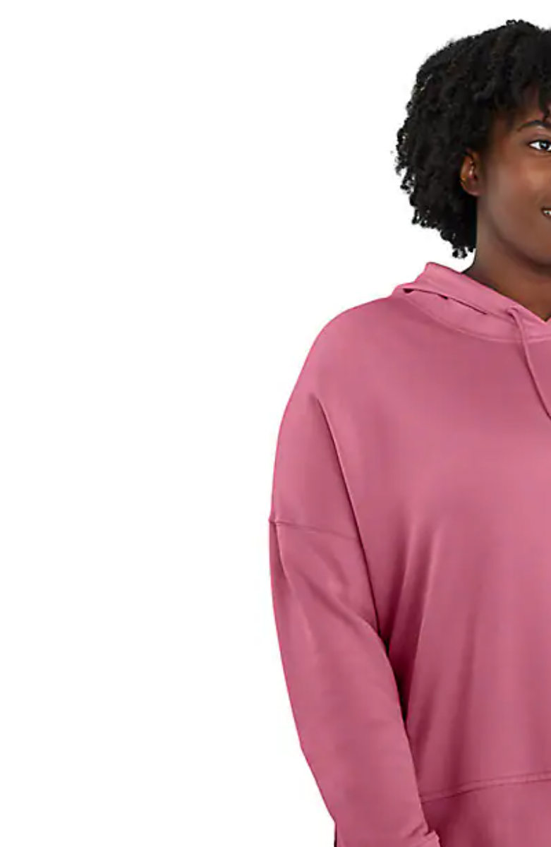 Women's Pink  Hooded Sweatshirt